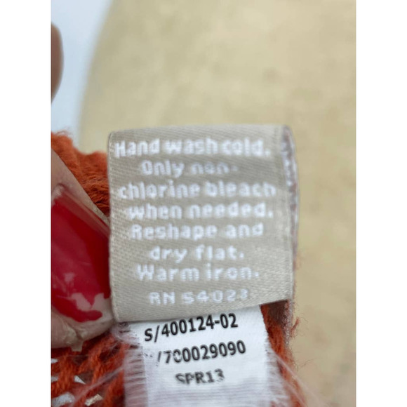 Banana Republic Burnt Orange Linen Lightweight Knit Sweater S - Picture 7 of 7